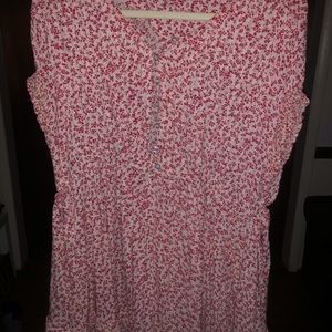 Free People Floral Unstructured Mini Dress